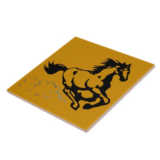 Galloping Horse Wild und frei Fliese (Seite)