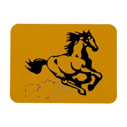 Galloping Horse Wild und frei Magnet (Horizontal)