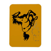 Galloping Horse Wild und frei Magnet (Vertikal)