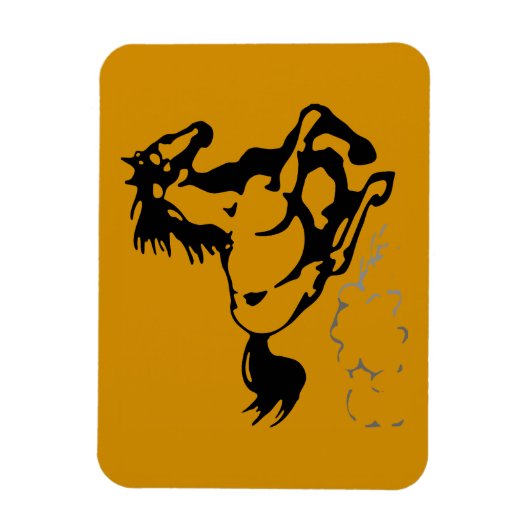 Galloping Horse Wild und frei Magnet (Vertikal)