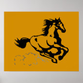 Galloping Horse Wild und frei Poster (Vorne)