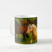 Galloping Horses Nature Kaffeetasse (Vorderseite Links)