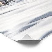 Galloping im Schnee Fotodruck (Ecke)