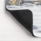 Galloping im Schnee Mousepad (Ecke)