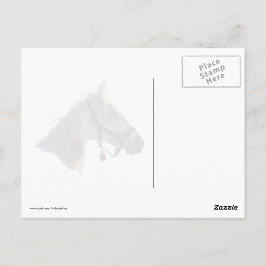 Galloping im Schnee Postkarte (Rückseite)