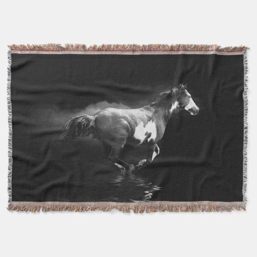 Galloping im Stil eines Westerns - Pferd und Rauch Decke (Vorderseite)