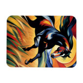 Galloping in einem Weizenfeld Magnet (Horizontal)