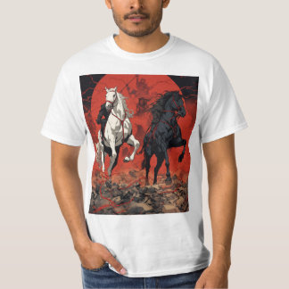 : Galloping Joy: Cartoon Pferde in Motion T - Shir T-Shirt