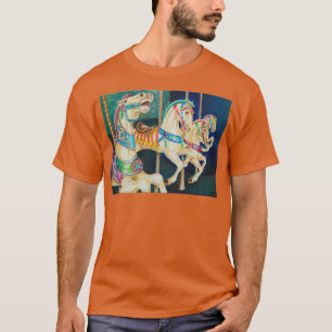 Galloping Karussell Pferde T-Shirt