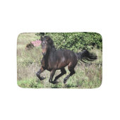 Galloping Kastanienpferd Badematte (Vorderseite)