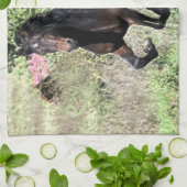 Galloping Kastanienpferd Geschirrtuch (Gefaltet)