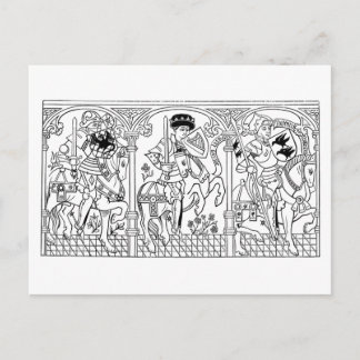 Galloping Knights Postcard Postkarte