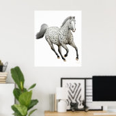 Galloping Leopard Appaloosa Pferde Print Poster (Heimbüro)