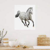 Galloping Leopard Appaloosa Pferde Print Poster (Küche)