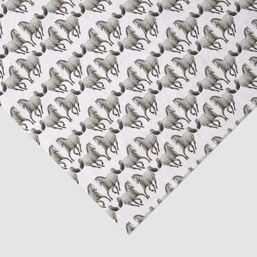 Galloping Leopard Appaloosa Pferdegewebe Papier (Ausschnitt)