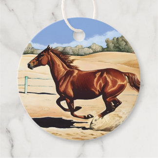 Galloping Mare Gift Tag Geschenkanhänger