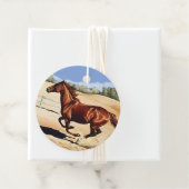 Galloping Mare Gift Tag Geschenkanhänger (Beispiel)