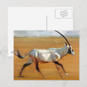 Galloping Oryx 2010 Postkarte (Vorne/Hinten)