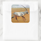 Galloping Oryx 2010 Quadratischer Aufkleber (Tasche)
