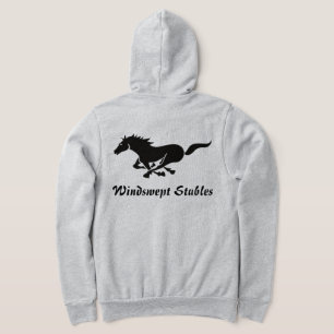 Galloping Pferd Custom Text Reittier Hoodie