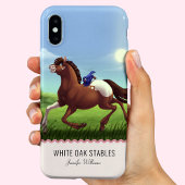 Galloping Pferd individuell anpassbare Monogramm Case-Mate iPhone Hülle