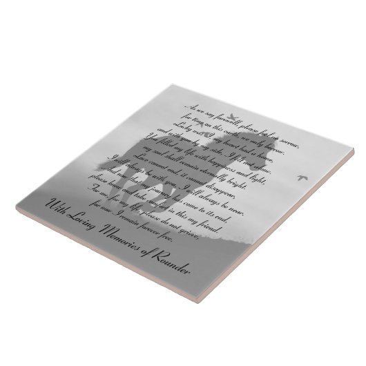 Galloping Pferd Individuelle Name Fliese (Seite)