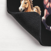 Galloping Pferd mit Foal Mousepad (Ecke)