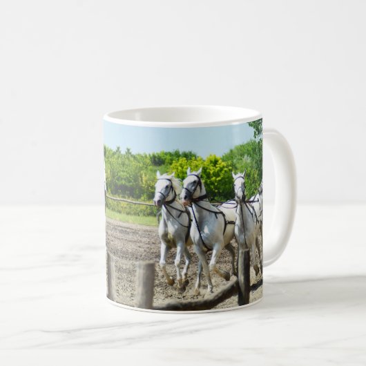 Galloping Pferde Kaffeetasse (VorderseiteRechts)