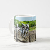 Galloping Pferde Kaffeetasse (Vorderseite Links)