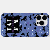 Galloping Pferde Reitpferde Muster Monogramm Case-Mate iPhone Hülle (Rückseite (Horizontal))