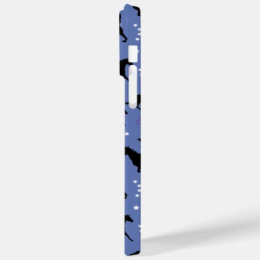 Galloping Pferde Reitpferde Muster Monogramm Case-Mate iPhone Hülle (Rückseite / Links)