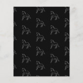 Galloping Pferde Reittier Weißes Pferd Flyer (Hinten)