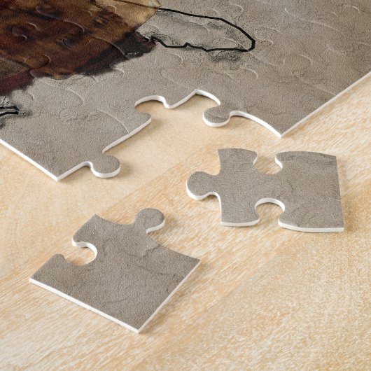 Galloping Pinto Paint USA Pony Express Pferd Puzzle (Seite)