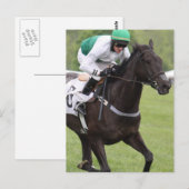 Galloping Race Horse Postcard Postkarte (Vorne/Hinten)
