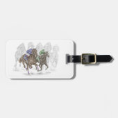 Galloping Race Pferde Gepäckanhänger (Vorderseite horizontal)
