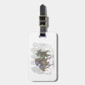 Galloping Race Pferde Gepäckanhänger (Vorderseite vertikal)