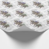 Galloping Race Pferde Geschenkpapier (Ecke)