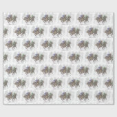 Galloping Race Pferde Geschenkpapier (Flach)