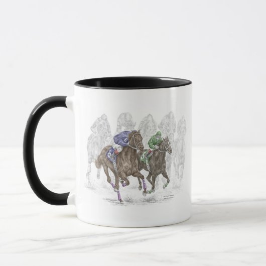 Galloping Race Pferde Tasse (Links)