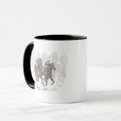 Galloping Race Pferde Tasse (Vorderseite Links)