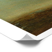 Galloping Racehorse und montiert Jockey in Rot (Öl Poster (Ecke)