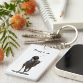 Galloping Reitpferd Akryllischer Schlüsselanhänger (Vorderseite rechts)