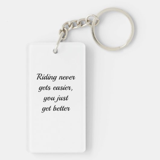 Galloping Reitpferd Akryllischer Schlüsselanhänger (Rückseite)