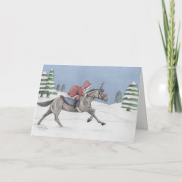 Galloping Santa Feiertagskarte