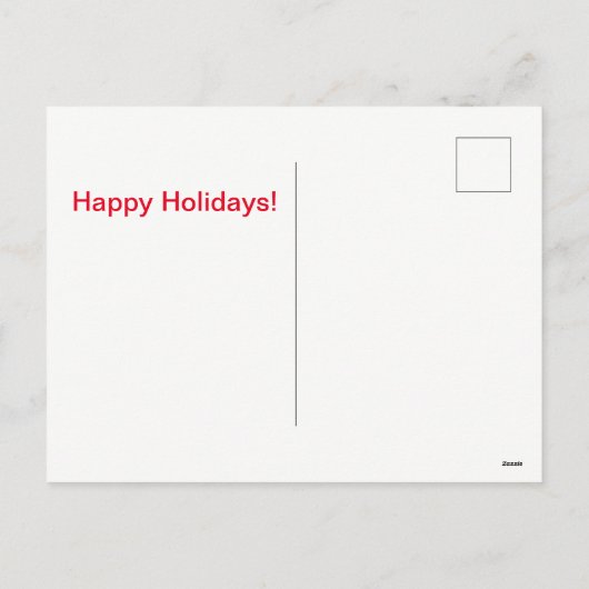 Galloping Santa Feiertagspostkarte (Rückseite)