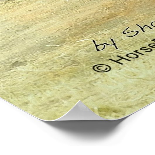 Galloping Shire Poster (Ecke)