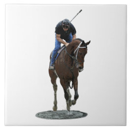 Galloping Thoroughbred Horse Keramik Tile Fliese