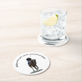 Galloping Thoroughbred Horse Paper Untersetzer