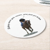 Galloping Thoroughbred Horse Paper Untersetzer (Angewinkelt)