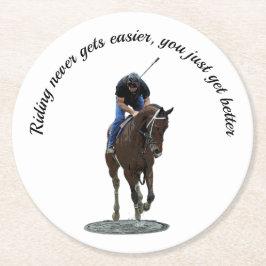 Galloping Thoroughbred Horse Paper Untersetzer
